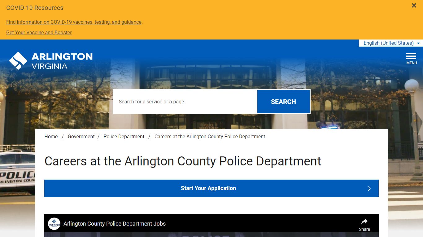 Careers at the Arlington County Police Department